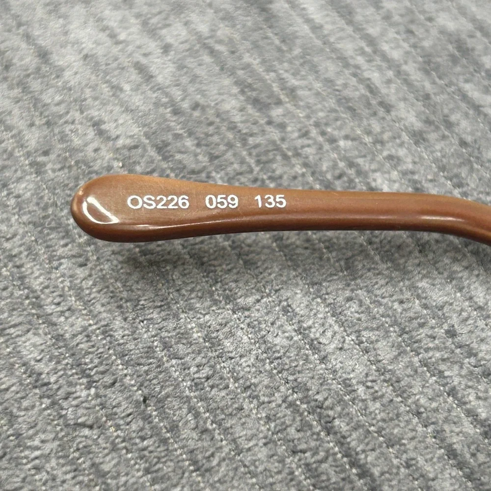 Oscar by Oscar de la Renta OS226 059 135 Silver Brown Y2k Eyeglass Frames